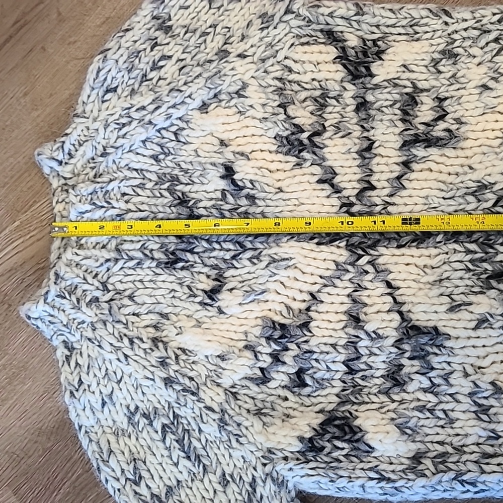 Express Snowflake Pattern Cowl Neck Sweater - image 6